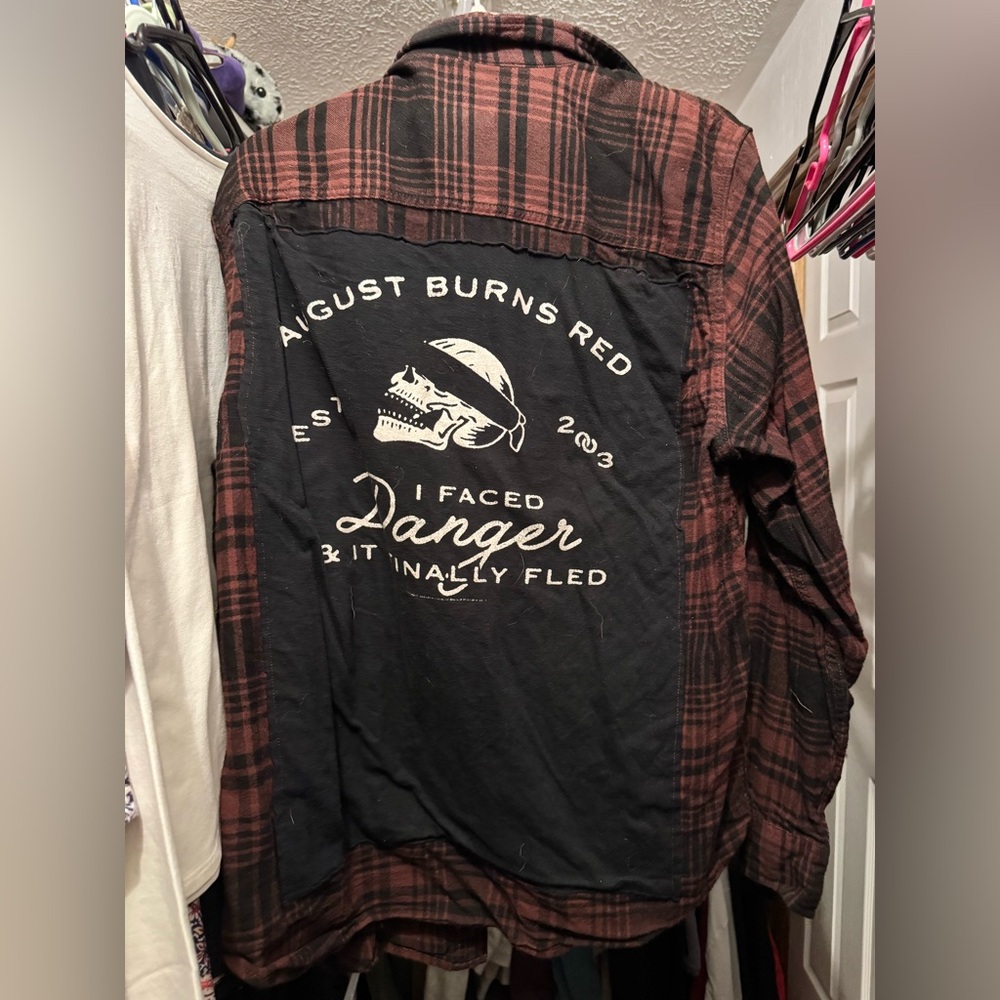 Custom Band Flannel-August Burns Red